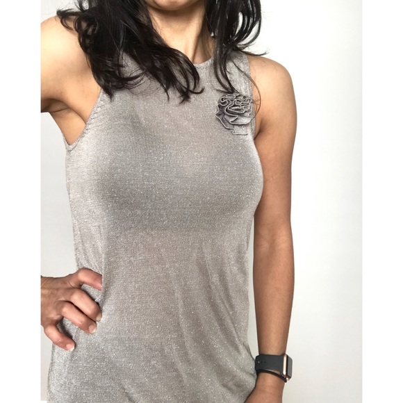 Zara Sparkling silver shift dress - Picture 2 of 8